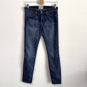 Current Elliot Jeans 26 The Stiletto Townie Blue Ankle 30x28 Stretch Mid Rise